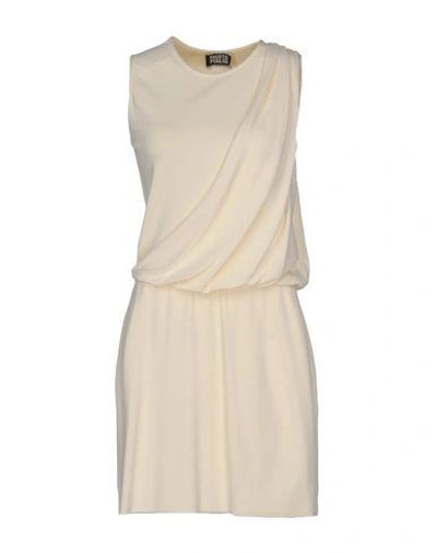 Fausto Puglisi Short Dresses In Ivory