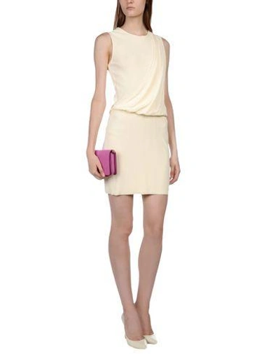 Shop Fausto Puglisi Short Dresses In Ivory