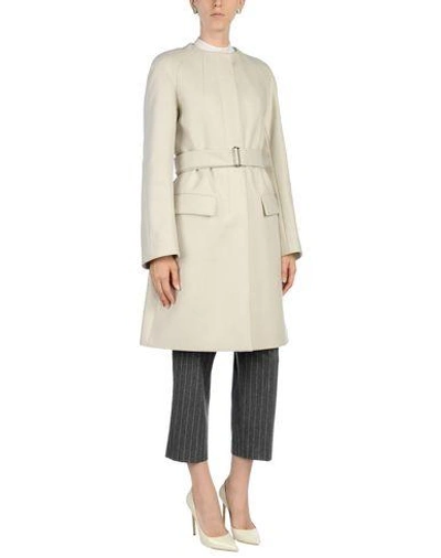 Shop Dries Van Noten Coat In Light Grey