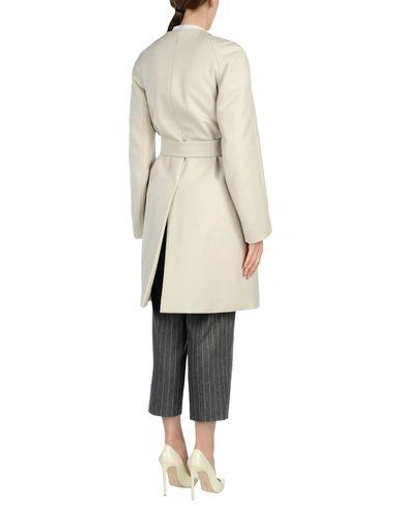Shop Dries Van Noten Coat In Light Grey