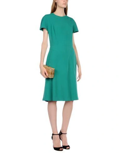 Shop Alexander Mcqueen Knee-length Dresses In Green