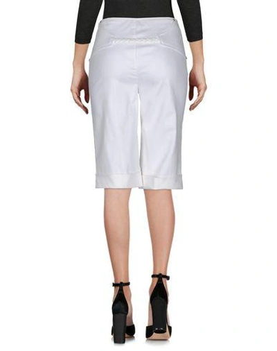 Shop Roberto Cavalli Shorts In White