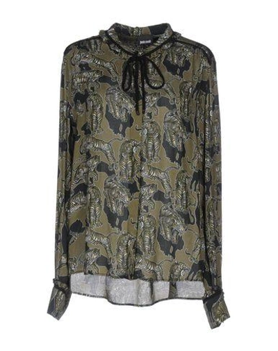 Just Cavalli Shirts In Military Green