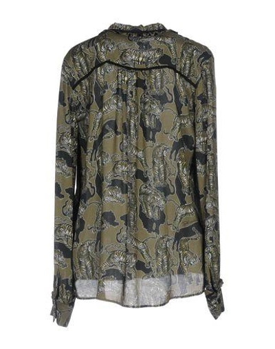 Shop Just Cavalli Shirts In Military Green