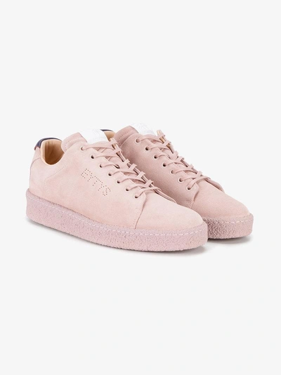 Shop Eytys Pink Suede Ace Sneakers In Pink/purple