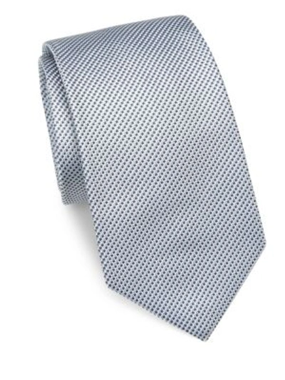 Theory Coupe Cloncurry Silk Tie In Grey
