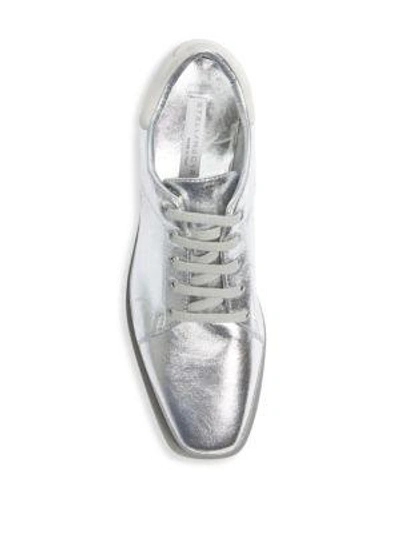 Shop Stella Mccartney Elyse Lace-up Sneakers In Grey