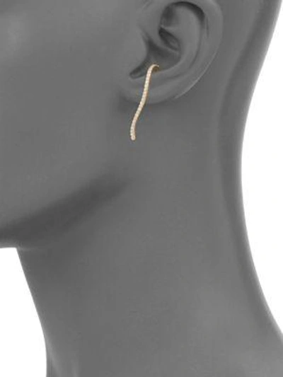 Shop Paige Novick Infinity Diamond & 18k Yellow Gold Single Suspender Earring