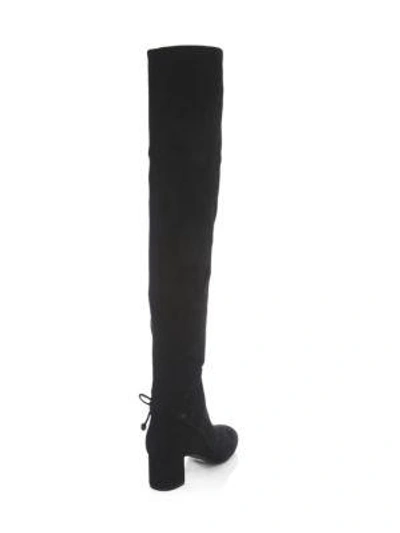 Tory Burch Women's Laila Suede Over-the-knee Boots In Carbon | ModeSens
