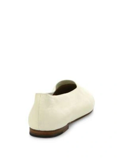 Shop Vince Maxwell Leather Ballet Flats In Sand