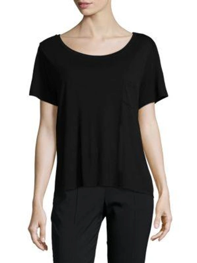 Frame Minimalistic Short Sleeve Shirt In Noir