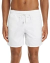 Vilebrequin Moorea Swim Shorts With Elastic Waistband In White