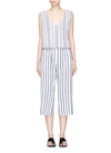 LEMLEM 'Yeshi' stripe cotton V-neck jumpsuit