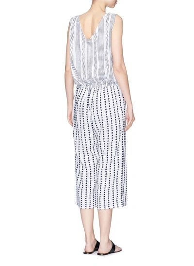 Shop Lemlem 'yeshi' Stripe Cotton V-neck Jumpsuit