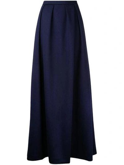Shop Delpozo Pleated Skirt - Blue