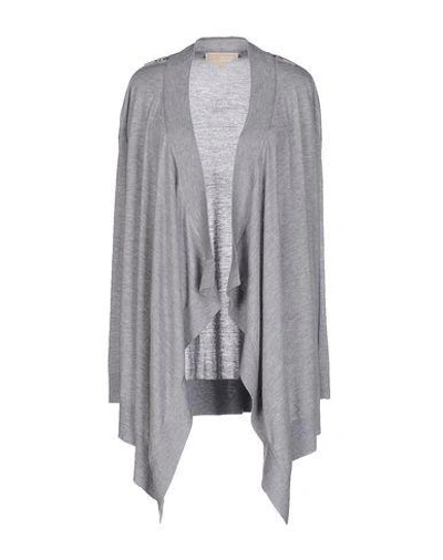 Shop Michael Michael Kors Cardigan In Light Grey