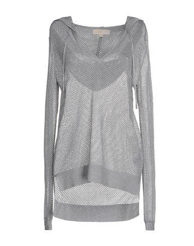 Shop Michael Michael Kors Sweaters In Silver