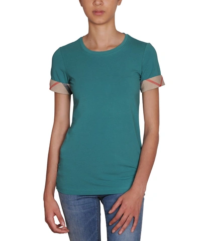 Burberry Women&#39;s  Green Cotton T-shirt'