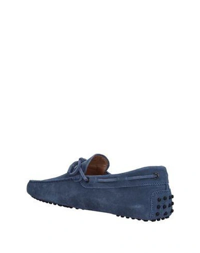 Shop Tod's Loafers In Sky Blue