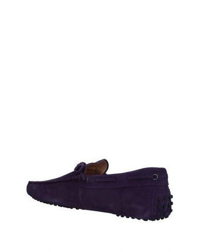 Shop Tod's Loafers In Mauve