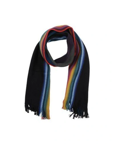 Ps By Paul Smith Oblong Scarves In Black