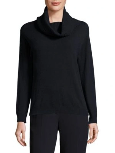 Escada Wool-cashmere Sweater With Removable Cowl-neck In Taupe