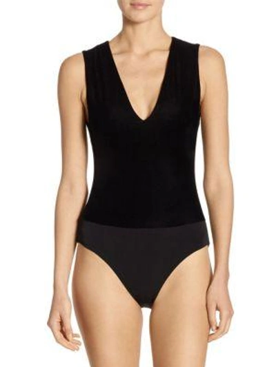 Shop Alice And Olivia Marley Bodysuit In Black