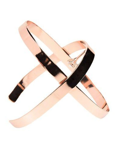 Shop Maison Margiela Bracelet In Copper