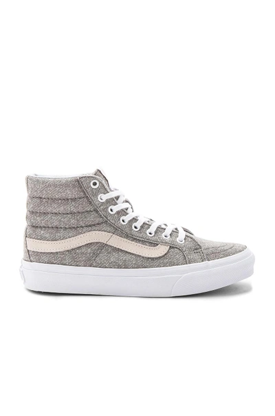 Shop Vans Sk8-hi Slim Sneaker In Gray