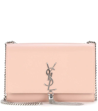 Saint Laurent Medium Kate - Tassel Calfskin Leather Shoulder Bag - Pink In Pale Blush Rose