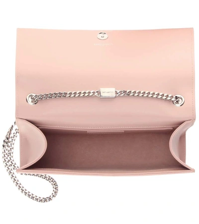 Shop Saint Laurent Medium Kate Monogram Leather Crossbody Bag In Pink