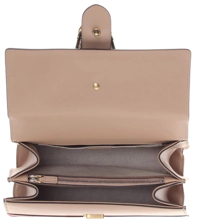 Shop Gucci Dionysus Bamboo Medium Leather Shoulder Bag In Beige