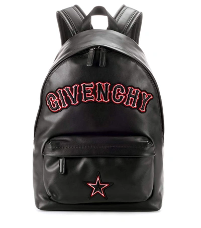 Shop Givenchy Leather Backpack In Llack