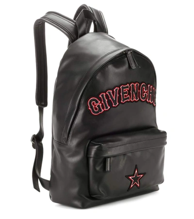 Shop Givenchy Leather Backpack In Llack