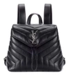 SAINT LAURENT Small Loulou leather backpack