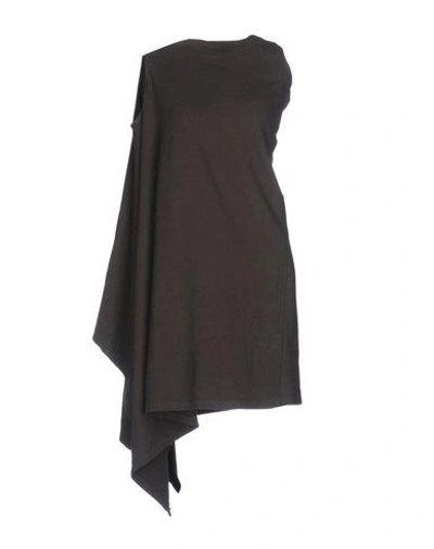 Shop Rick Owens Drkshdw Short Dress In Lead