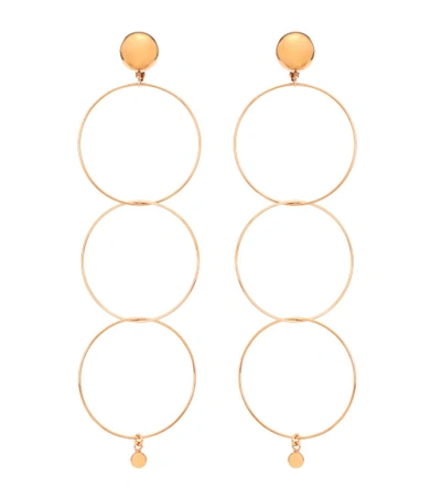 Stella Mccartney Hoop Detail Earrings In Old Rose Gold