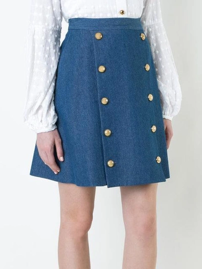 Shop Macgraw Solar Skirt - Blue