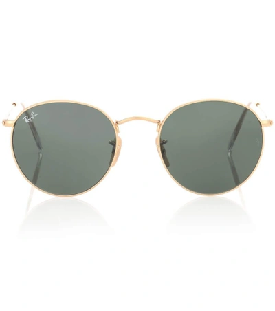 Shop Ray Ban Rb3447 Round Sunglasses In Gold