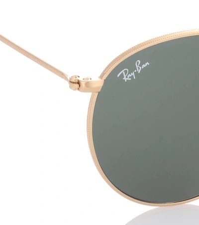 Shop Ray Ban Rb3447 Round Sunglasses In Gold