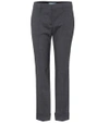 PRADA MID-RISE VIRGIN WOOL TROUSERS,P00261889