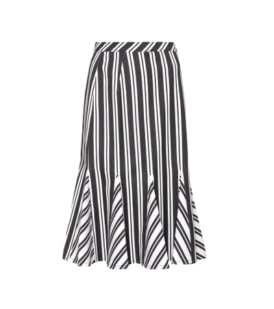 Shop Altuzarra Crocus Striped Wool-blend Skirt