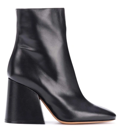 Shop Maison Margiela Leather Ankle Boots In Llack