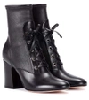 GIANVITO ROSSI PALMER LEATHER ANKLE BOOTS,P00266901