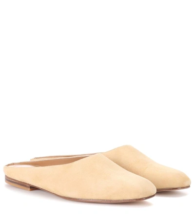 Maryam Nassir Zadeh Maryam Suede Slippers In Tae Suede