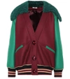 MIU MIU Virgin wool bomber jacket,P00269366