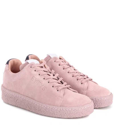 Shop Eytys Ace Suede Sneakers In Pink