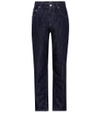 MIU MIU EMBELLISHED HIGH-RISE JEANS,P00269322