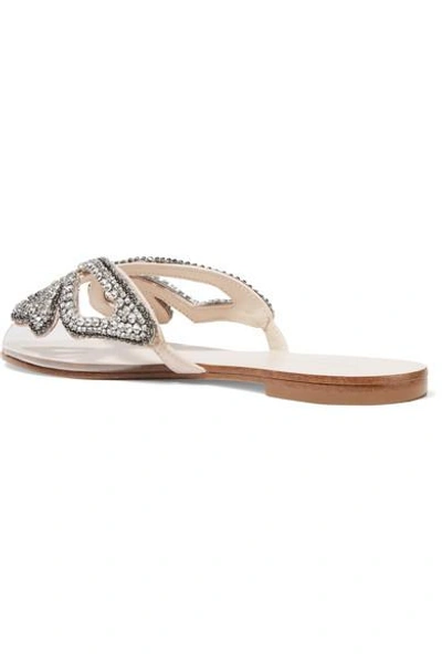 Shop Sophia Webster Madame Butterfly Embellished Perspex Slides In Usd