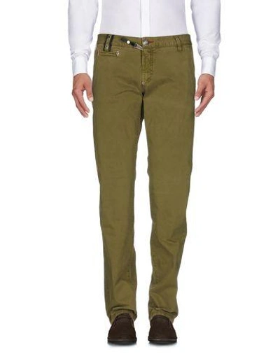 Philipp Plein Casual Trousers In Military Green